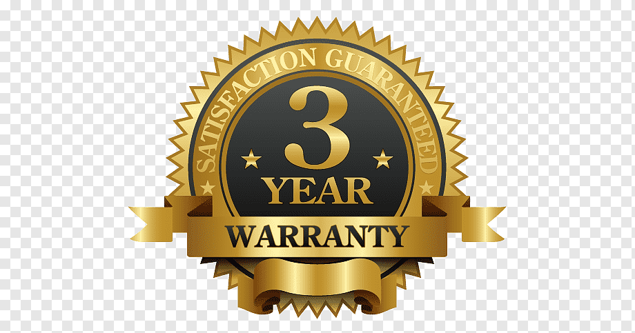 3 Year Warranty